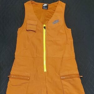 Nike Icon Clash Utillity Sportswear Orange Jumpsuit Size XS